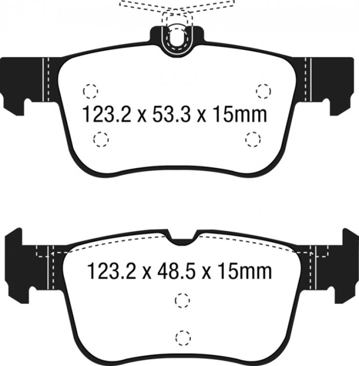 (image for) EBC 15+ Ford Edge 2.0 Turbo FWD Ultimax2 Rear Brake Pads