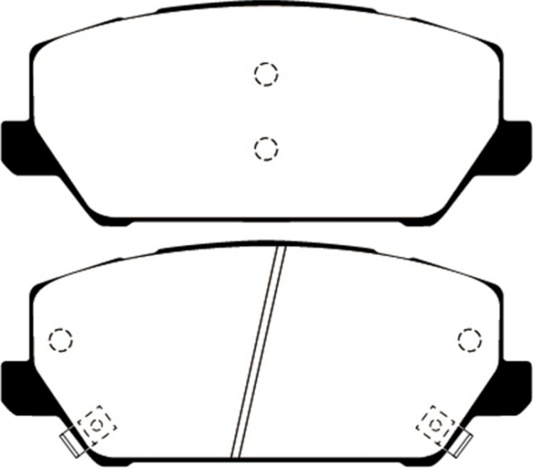 (image for) EBC 2019+ Hyundai Veloster (2nd Gen) 2.0L Turbo N Greenstuff Front Brake Pads