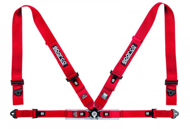 (image for) Sparco Belt 4Pt 3in/2in Competition Harness - Red