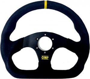 (image for) OMP Superquadro Steering Wheel - Small Spokes - Suede (Black)
