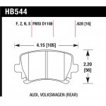 (image for) Hawk Audi A3 / A4 / A6 Quattro HPS Rear Brake Pads