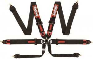 (image for) RaceQuip Black FIA CAMLOCK 6pt Pull Down Lap