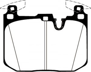 (image for) EBC 16-18 BMW M2 3.0L Turbo Redstuff Front Brake Pads