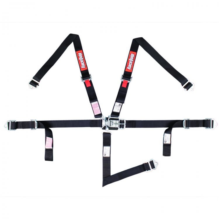 (image for) RaceQuip Black JR. L & L 5pt Harness