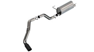 (image for) Borla 19-22 RAM 2500 6.4L V8 AT 2/4WD S-TYPE Cat Back Black Chrome Tips