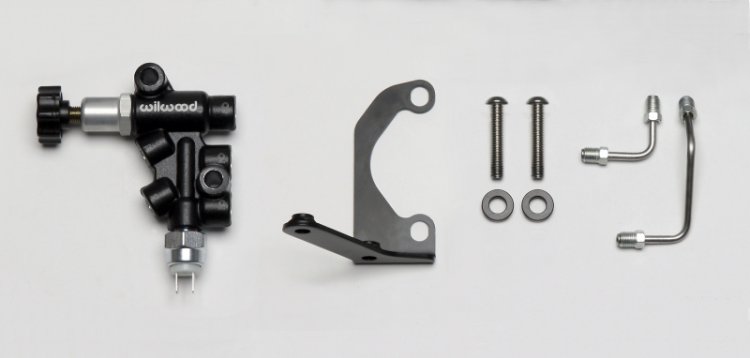 (image for) Wilwood Tandem Master Cylinder Mounting Bracket L/H Kit w/ Prop Valve