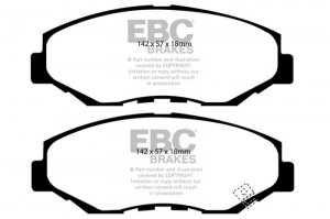 (image for) EBC 13-15 Acura ILX 1.5 Hybrid Ultimax2 Front Brake Pads