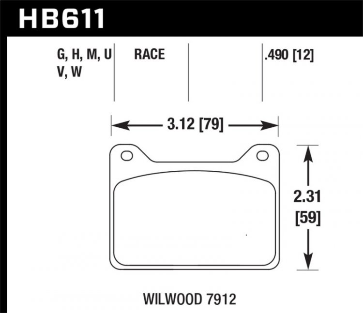 (image for) Hawk Wilwood 7912 DTC-30 Race Brake Pads